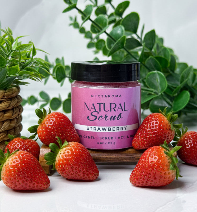 Strawberry gentle scrub
