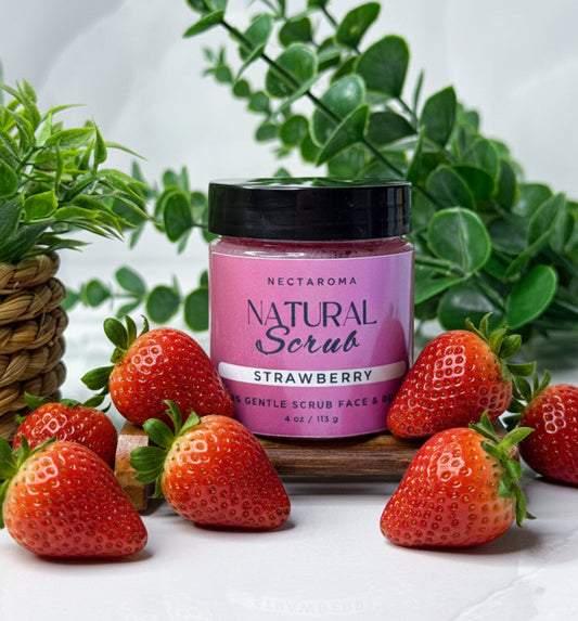 Strawberry gentle scrub